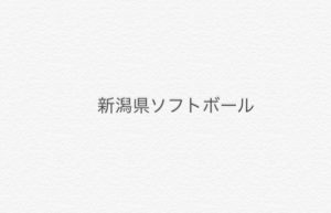 【新潟県ソフトボール】第34回新潟県中学校秋季選抜ソフトボール大会 兼第31回北信越中学生選抜大会予選会 結果