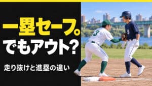 一塁を走り抜けたのにアウト？二塁への進塁と帰塁の違い【ソフトボール】